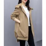 フード付きカジュアルジャケット 春秋 ゆったり | Amulet | 詳細画像9