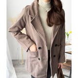 ミドル丈ヘリンボーン柄チェスターコート レディース 秋冬 | Amulet | 詳細画像14