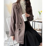 ミドル丈ヘリンボーン柄チェスターコート レディース 秋冬 | Amulet | 詳細画像16