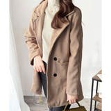 ミドル丈ヘリンボーン柄チェスターコート レディース 秋冬 | Amulet | 詳細画像19