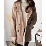 ミドル丈ヘリンボーン柄チェスターコート レディース 秋冬 | Amulet | 詳細画像20