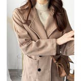 ミドル丈ヘリンボーン柄チェスターコート レディース 秋冬 | Amulet | 詳細画像22