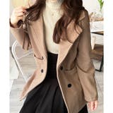 ミドル丈ヘリンボーン柄チェスターコート レディース 秋冬 | Amulet | 詳細画像23