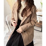 ミドル丈ヘリンボーン柄チェスターコート レディース 秋冬 | Amulet | 詳細画像8