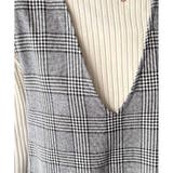 チェック柄Vネックロングジャンパースカート レディース 春秋冬 | Amulet | 詳細画像28