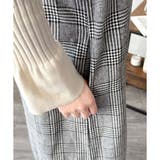 チェック柄Vネックロングジャンパースカート レディース 春秋冬 | Amulet | 詳細画像29
