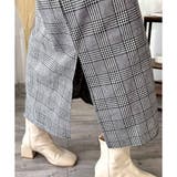 チェック柄Vネックロングジャンパースカート レディース 春秋冬 | Amulet | 詳細画像30