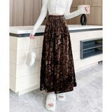 ベロア風ロングスカート レディース 秋冬 | Amulet | 詳細画像12 