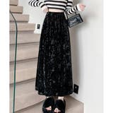 ベロア風ロングスカート レディース 秋冬 | Amulet | 詳細画像15 