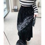 ベロア風ロングスカート レディース 秋冬 | Amulet | 詳細画像17 