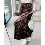 ベロア風ロングスカート レディース 秋冬 | Amulet | 詳細画像2 