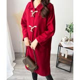 トグルボタンロング丈コート レディース 秋冬 | Amulet | 詳細画像4