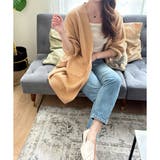 ロングニット長袖カーディガン レディース 秋冬 | Amulet | 詳細画像13 