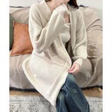 ロングニット長袖カーディガン レディース 秋冬 | Amulet | 詳細画像17 