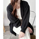 ロングニット長袖カーディガン レディース 秋冬 | Amulet | 詳細画像27 