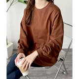 ブラウン | ルーズシルエットカットソー レディース 体型カバー | Amulet