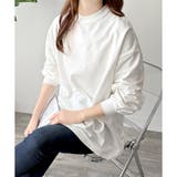 ホワイト | ルーズシルエットカットソー レディース 体型カバー | Amulet