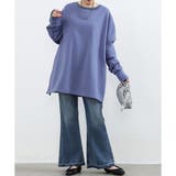 ラウンドネックオーバーサイズプルオーバー レディース 長袖 | Amulet | 詳細画像18 