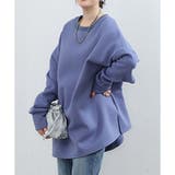 ラウンドネックオーバーサイズプルオーバー レディース 長袖 | Amulet | 詳細画像20 