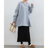 ラウンドネックオーバーサイズプルオーバー レディース 長袖 | Amulet | 詳細画像22 