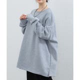 ラウンドネックオーバーサイズプルオーバー レディース 長袖 | Amulet | 詳細画像23 