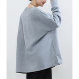 ラウンドネックオーバーサイズプルオーバー レディース 長袖 | Amulet | 詳細画像4 