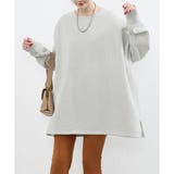 ラウンドネックオーバーサイズプルオーバー レディース 長袖 | Amulet | 詳細画像6 