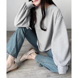 ラウンドネックボリュームスリーブトップス レディース 長袖 | Amulet | 詳細画像3 