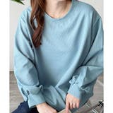 ラウンドネックボリュームスリーブトップス レディース 長袖 | Amulet | 詳細画像43 