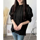 ソフトタッチフード付きパーカー レディース 長袖 | Amulet | 詳細画像4 