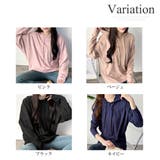 ソフトタッチフード付きパーカー レディース 長袖 | Amulet | 詳細画像5 