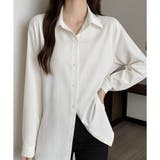 ナチュラルワッシャー風シャツ 前開き 長袖 | Amulet | 詳細画像10 