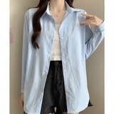 ナチュラルワッシャー風シャツ 前開き 長袖 | Amulet | 詳細画像11 