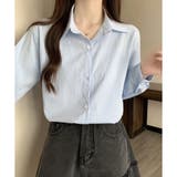 ナチュラルワッシャー風シャツ 前開き 長袖 | Amulet | 詳細画像14 