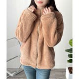 ソフトボアブルゾン ふんわり軽い ジップアップアウター | Amulet | 詳細画像15 