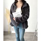 ソフトボアブルゾン ふんわり軽い ジップアップアウター | Amulet | 詳細画像19 