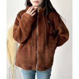 ソフトボアブルゾン ふんわり軽い ジップアップアウター | Amulet | 詳細画像23 