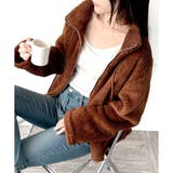 ソフトボアブルゾン ふんわり軽い ジップアップアウター | Amulet | 詳細画像28 