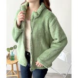 ソフトボアブルゾン ふんわり軽い ジップアップアウター | Amulet | 詳細画像32 