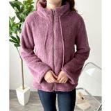 ソフトボアブルゾン ふんわり軽い ジップアップアウター | Amulet | 詳細画像36 