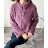 ソフトボアブルゾン ふんわり軽い ジップアップアウター | Amulet | 詳細画像37 