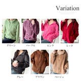 ソフトボアブルゾン ふんわり軽い ジップアップアウター | Amulet | 詳細画像5 