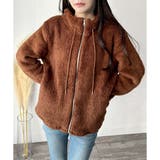 ソフトボアブルゾン ふんわり軽い ジップアップアウター | Amulet | 詳細画像8 