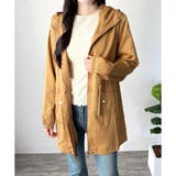 ベージュ | ドロストマウンテンパーカー 軽量アウター フード付き | Amulet