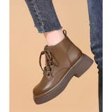 レースアップ厚底ショートブーツ レディース カジュアル | Amulet | 詳細画像16 