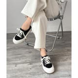 ブラック | カジュアルシンプルスニーカー レディース 軽量 | Amulet