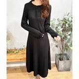 リブニットリラクシーロングワンピース 体型カバー 秋冬 | Amulet | 詳細画像10