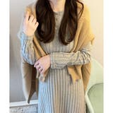 リブニットリラクシーロングワンピース 体型カバー 秋冬 | Amulet | 詳細画像16