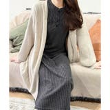 リブニットリラクシーロングワンピース 体型カバー 秋冬 | Amulet | 詳細画像25