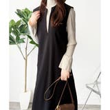 ナチュラルキーネックジャンパースカート 体型カバー ロングワンピース | Amulet | 詳細画像16 